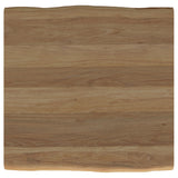 Zander Square Wood Top Coffee Table Natural Brown