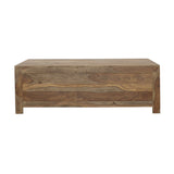 Esther 6-Drawer Solid Wood Coffee Table Natural Sheesham
