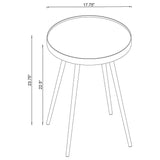 Kaelyn 3-Piece Round Coffee and End Table Set, Gold