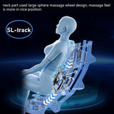 SL Type Pulley Guide, 2D Motor-Massage Manipulator-Space Saver Design, Track Sliding Zero Gravity Multifunction Massage Chair - Black - Massage Chairs - Alpine Outlets