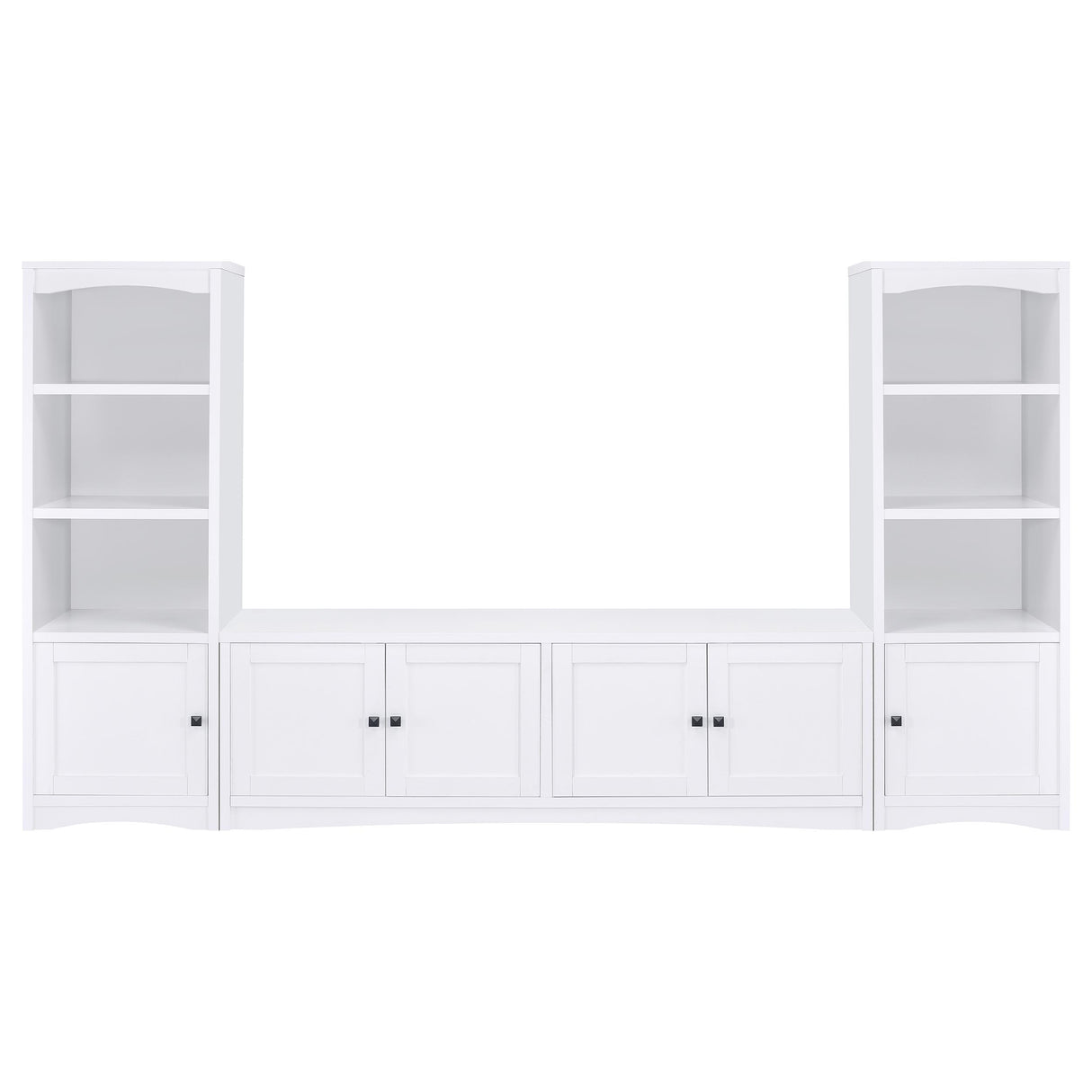 Laughlin 3-Piece Entertainment Center TV Stand White