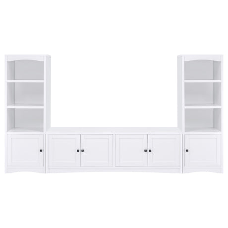 Laughlin 3-Piece Entertainment Center TV Stand White