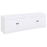 Laughlin 4-Door White TV Stand - 78 Inches
