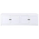 Laughlin 4-Door White TV Stand - 78 Inches