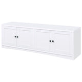 Laughlin 4-Door White TV Stand - 78 Inches