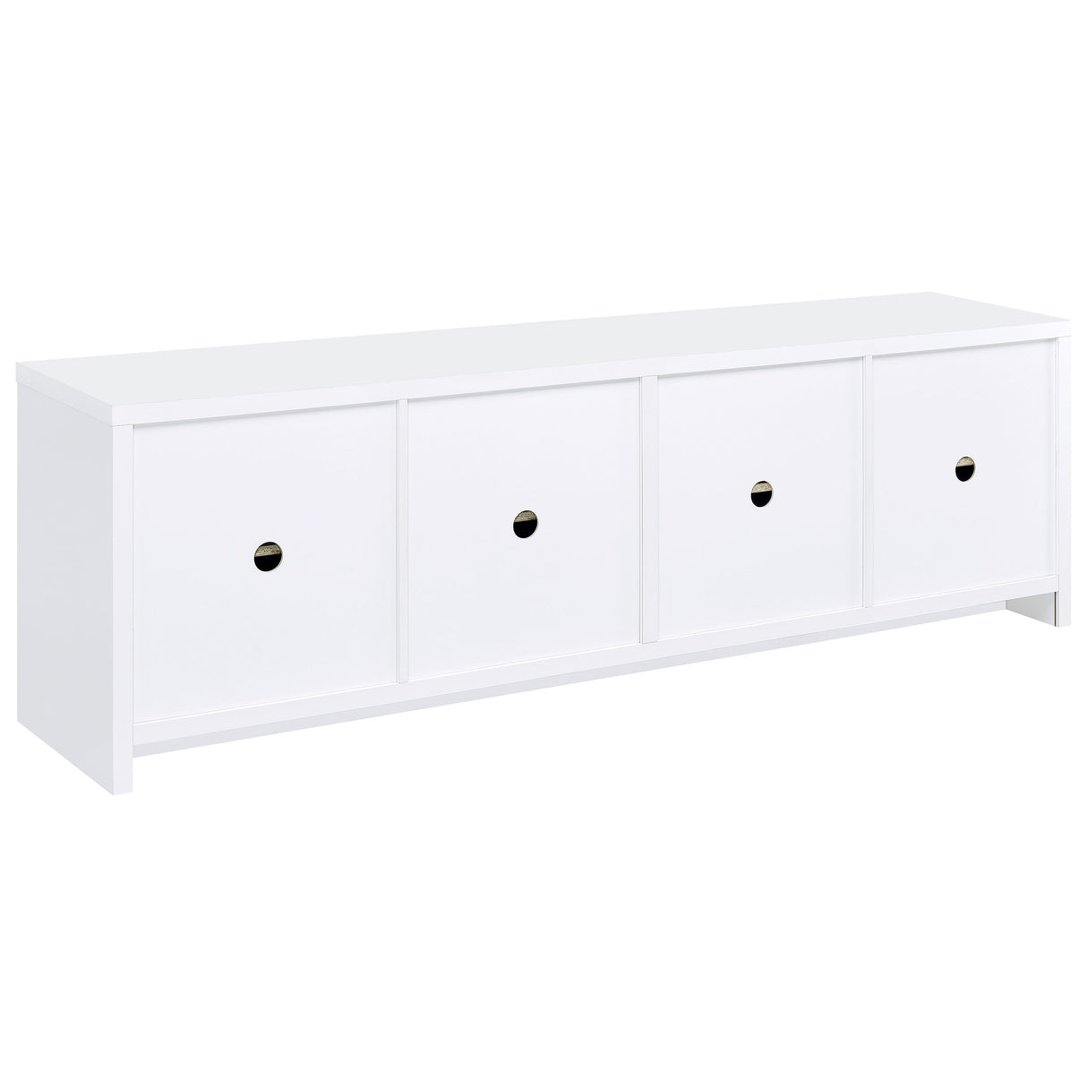 Laughlin 4-Door White TV Stand - 78 Inches