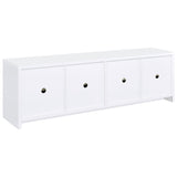 Laughlin 4-Door White TV Stand - 78 Inches