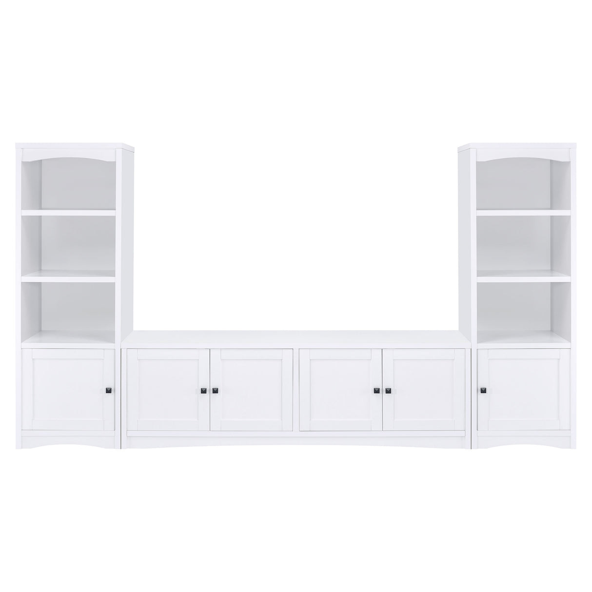 Laughlin 4-Door White TV Stand - 78 Inches