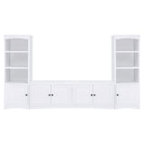 Laughlin 4-Door White TV Stand - 78 Inches