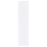 Laughlin 4-Shelf White Media Tower with Cabinet Storage