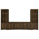 Laughlin 3-Piece Entertainment Center TV Stand Dark Pine