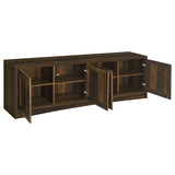 Laughlin 4-Door Dark Pine TV Stand - 78 Inches