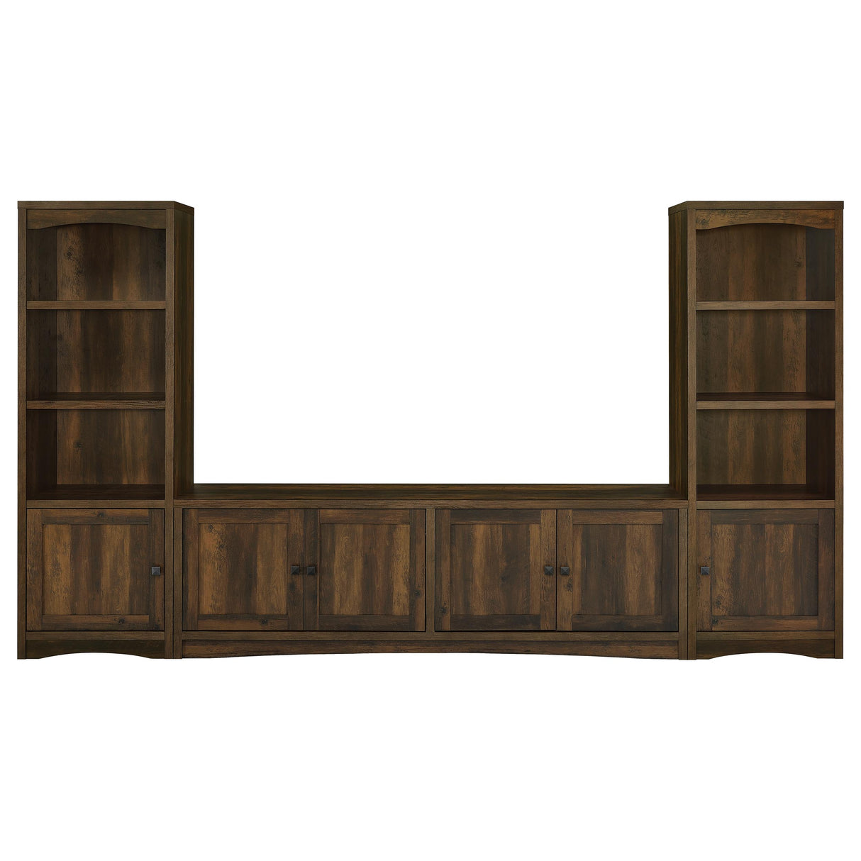 Laughlin 4-Door Dark Pine TV Stand - 78 Inches