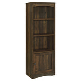 Laughlin 4-Shelf Media Tower, Dark Pine