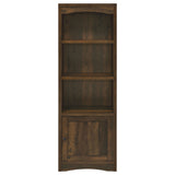Laughlin 4-Shelf Media Tower, Dark Pine