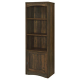 Laughlin 4-Shelf Media Tower, Dark Pine