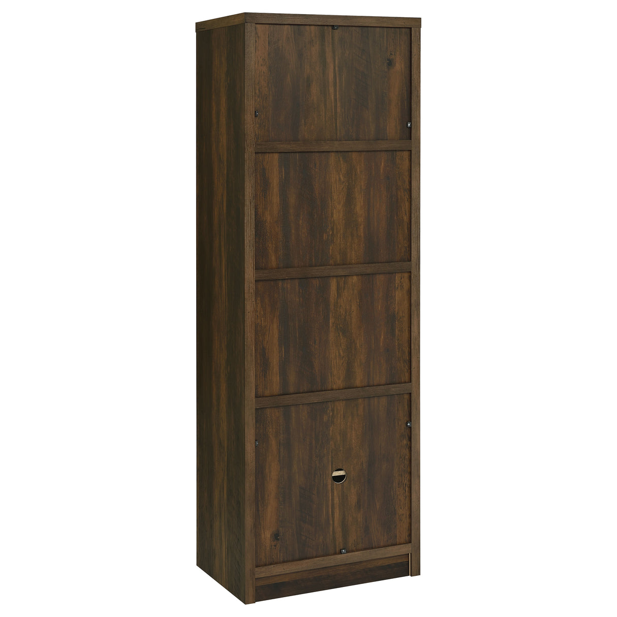 Laughlin 4-Shelf Media Tower, Dark Pine