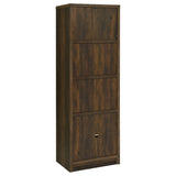 Laughlin 4-Shelf Media Tower, Dark Pine
