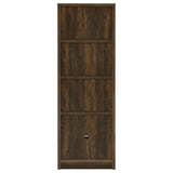Laughlin 4-Shelf Media Tower, Dark Pine