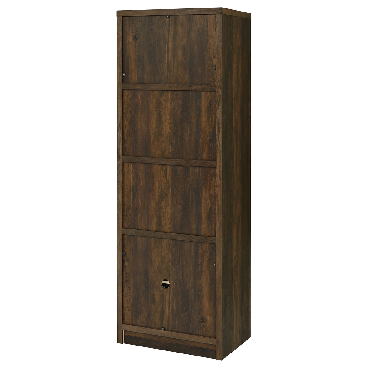 Laughlin 4-Shelf Media Tower, Dark Pine