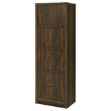 Laughlin 4-Shelf Media Tower, Dark Pine