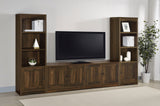 Laughlin 4-Shelf Media Tower, Dark Pine