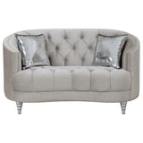 Colby - Loveseat With Tufted Design - Gray