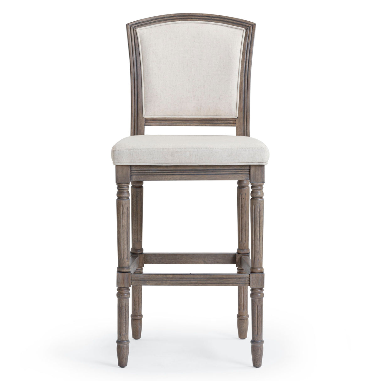 Stool With Upholstered Seat And Back