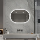 Smart Wall Mounted LED Touch Screen Mirror With Anti-Fog Function And Adjustable Lighting