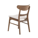 Modern Dining Chair With Upholstered Seat And Wood Frame