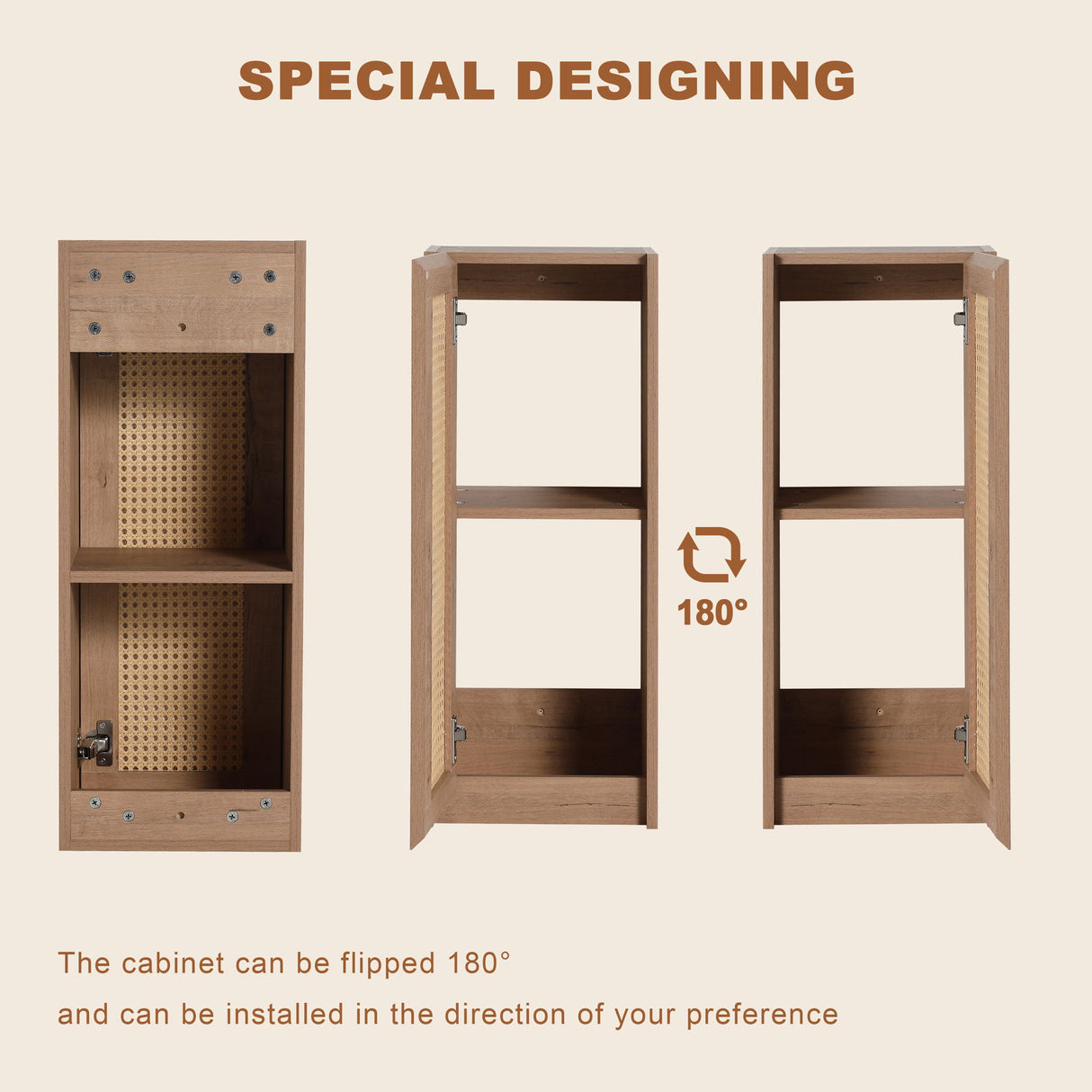 Bathroom Vanity & Art Sink And Side Cabinet, Float Mounting Design