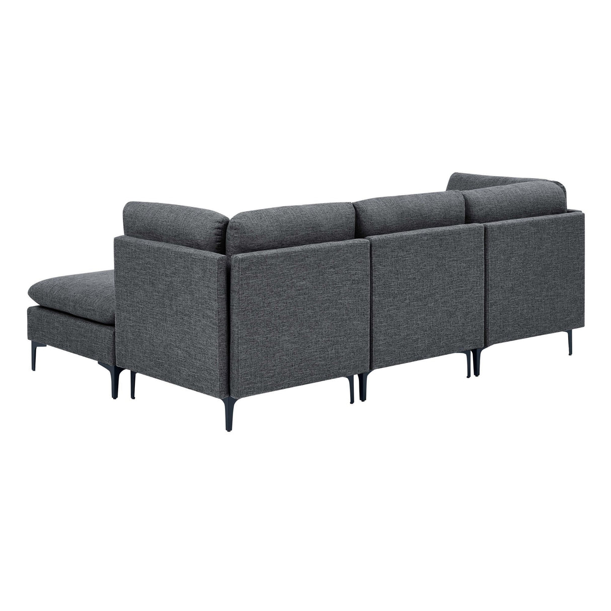 Upholstered Modular Sectional & Tall Legs