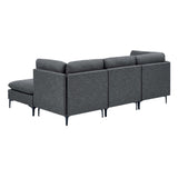 Upholstered Modular Sectional & Tall Legs