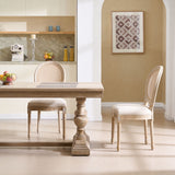 French Country Dining Chairs & Round Back (Set of 2)