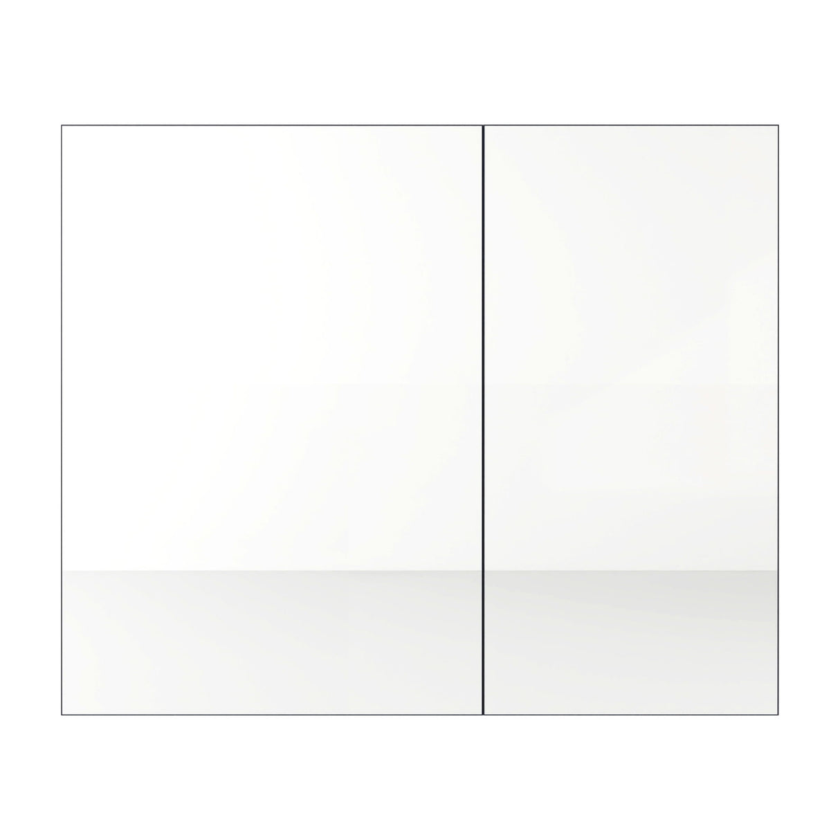 33.56" Wall Mounted Bathroom Cabinet With Adjustable Shelves - Imitative Oak