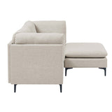 Upholstered Modular Sectional & Tall Legs