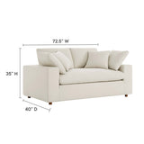 73 - Inch Commix Down Filled Overstuffed Fabric Loveseat - Loveseats available at Alpine Outlets in Denver