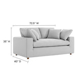 73 - Inch Commix Down Filled Overstuffed Fabric Loveseat - Loveseats available at Alpine Outlets in Denver