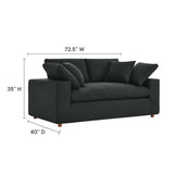 73 - Inch Commix Down Filled Overstuffed Fabric Loveseat - Loveseats available at Alpine Outlets in Denver