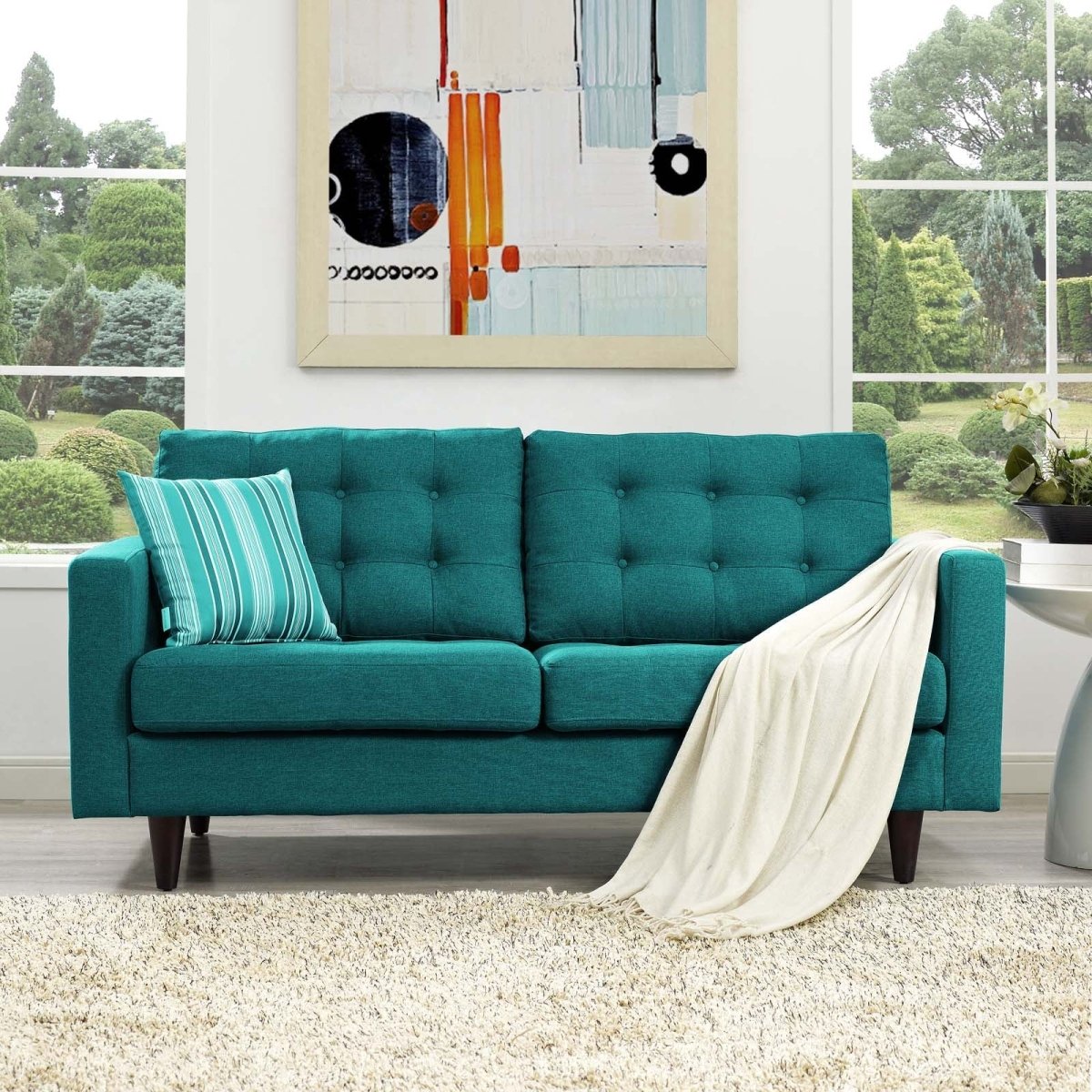 73 - Inch Empress Upholstered Fabric Loveseat - Loveseats available at Alpine Outlets in Denver