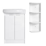 Freestanding Bathroom Vanity With Sink And Storage Rack, Soft Close Doors Base With Basin