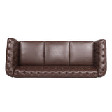 Rolled Arm Chesterfield 3 Seater Sofa