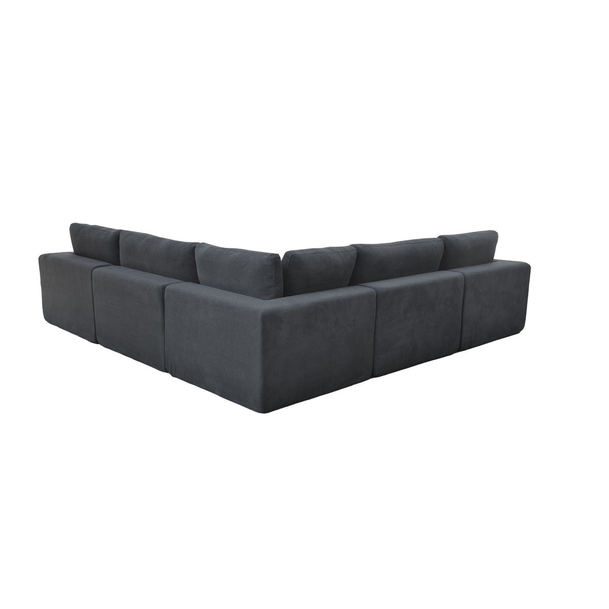 Modular Sectional & Toss Pillows - Dark Gray