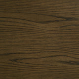 Kessler Round Sculptural Wood End Table in Brown