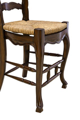 24" Ladderback Counter Stool - Dark Brown