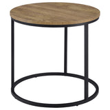 Lainey Round Occasional Side End Table in Mango