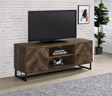 Myles 2-Door TV Stand 60 Inch Rustic Oak