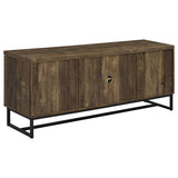 Myles 2-Door TV Stand 60 Inch Rustic Oak