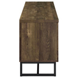 Myles 2-Door TV Stand 60 Inch Rustic Oak
