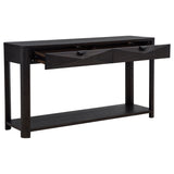Marcelo Sofa Console Table with 2 Drawers, Coffee